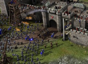Осада замка. Не обращайте внимания на полчища нападающих — гарнизон замка запросто отобьет атаку втрое большей армии.